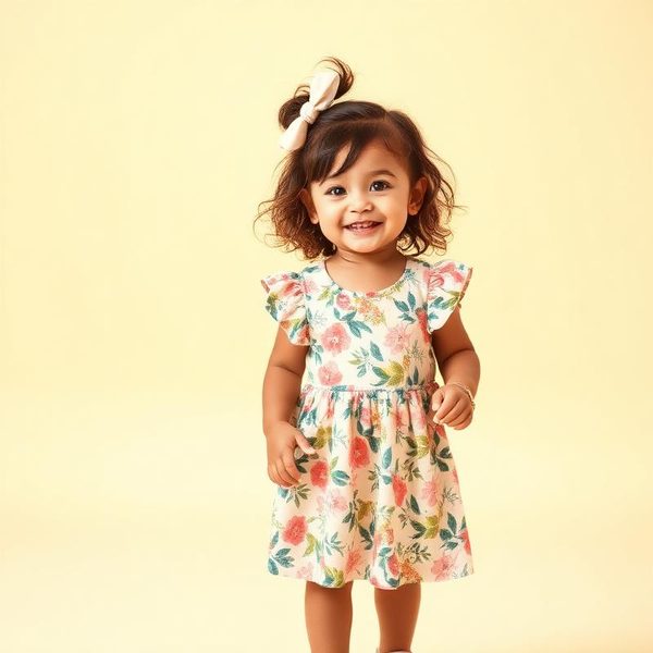 Cute toddler floral everyday dress